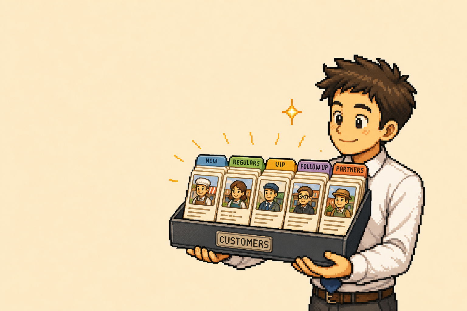 Tidy customer cards