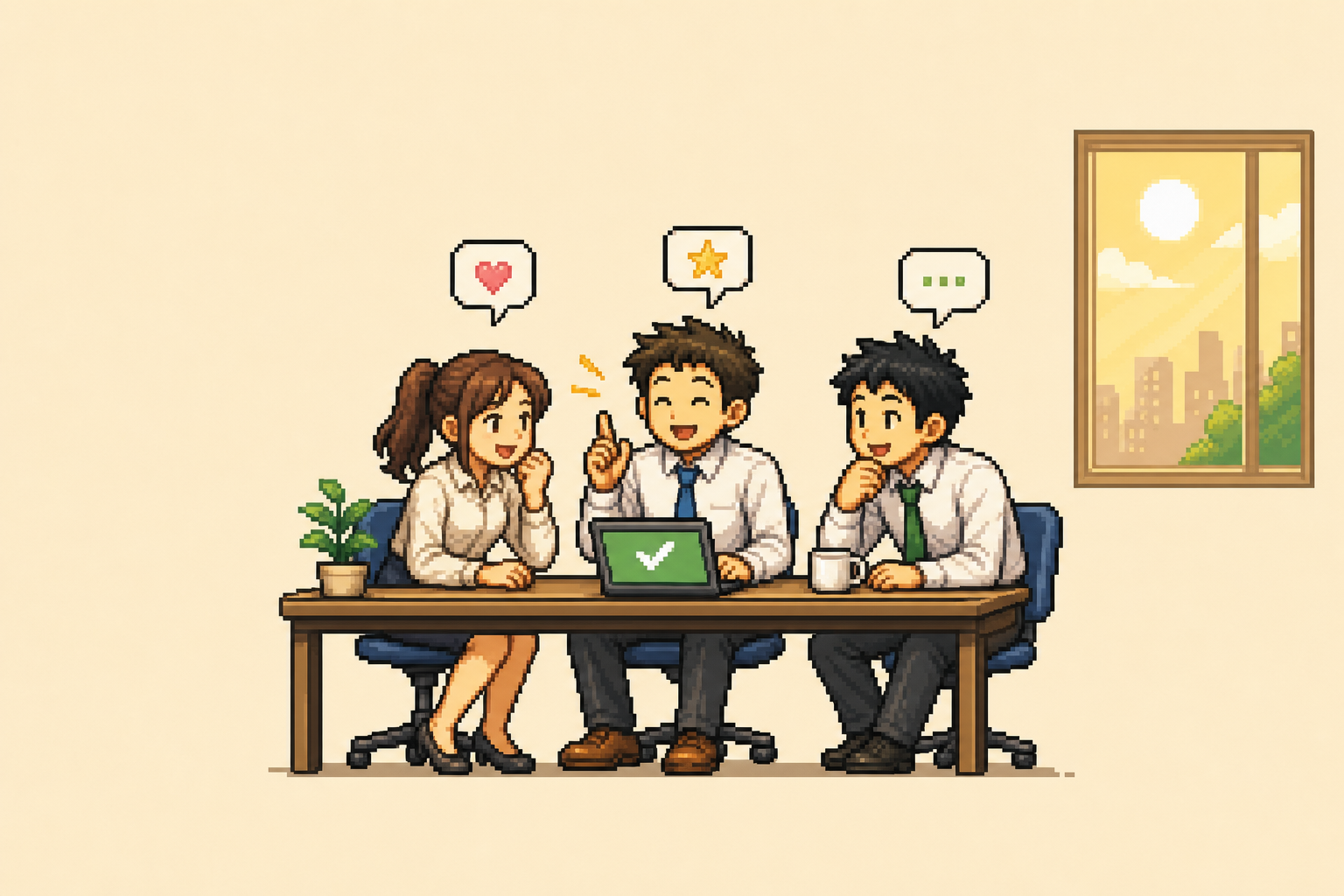 Small team collaborating